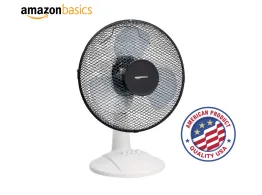 VENTILADOR MESA AMAZON BASICS 3V OSCILANTE