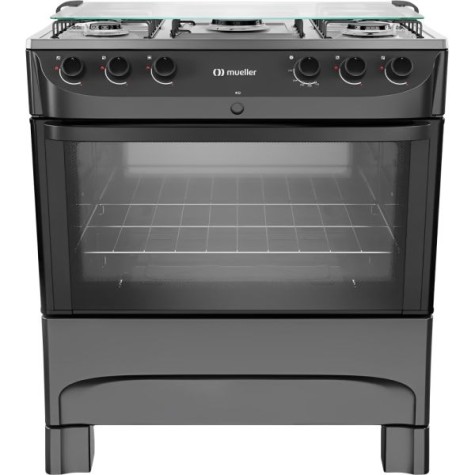 COCINA A GAZ 5H MUELLER FRATELLO MFI5BB NEGRO