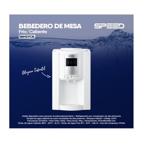 BEBEDERO MESA SPEED F/C BLANCO
