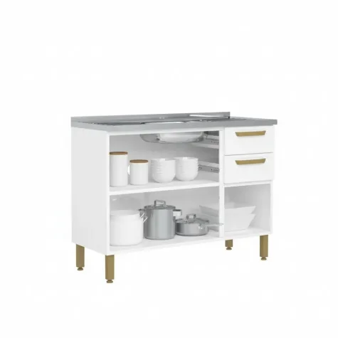 ARMARIO BERTOLINI COLORS BLANCO BALCON 105CM 2C C/PILETA