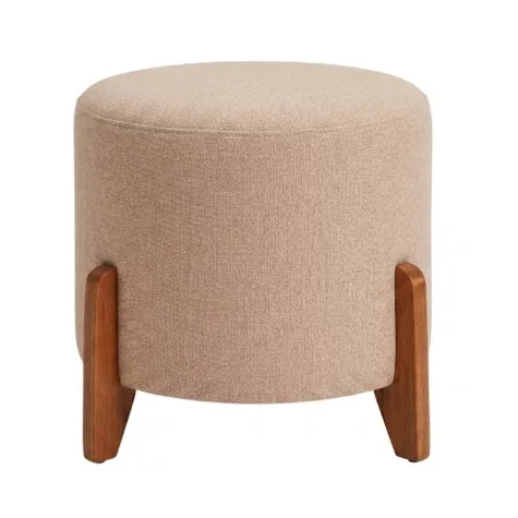 PUFF LC C*PATA DE MADERA BEIGE