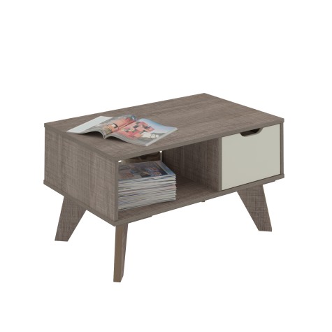 MESA CENTRO VIP CANELA/BLANCO