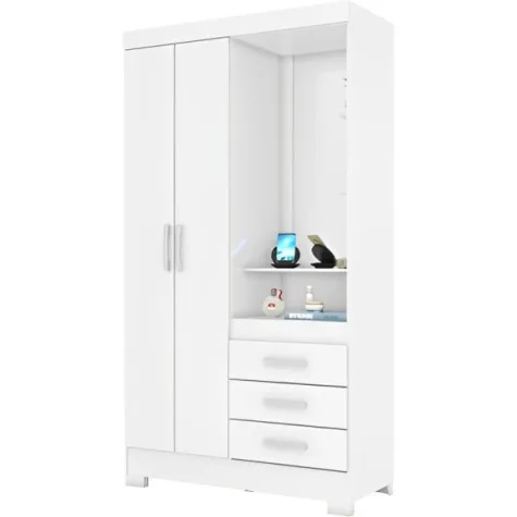 ROPERO 2P BRIZ B64 3G BLANCO