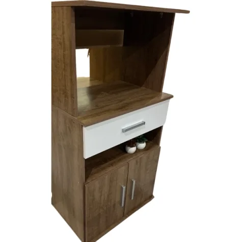 ARMARIO BALCON HORNO/MICROONDAS ASM151 RUSTICO/BLA