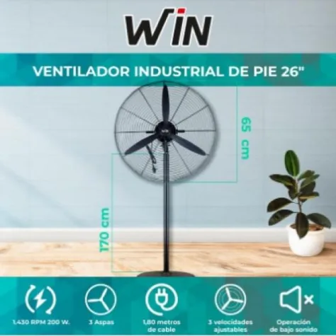 VENTILADOR PIE WIN 26 DIAMETRO