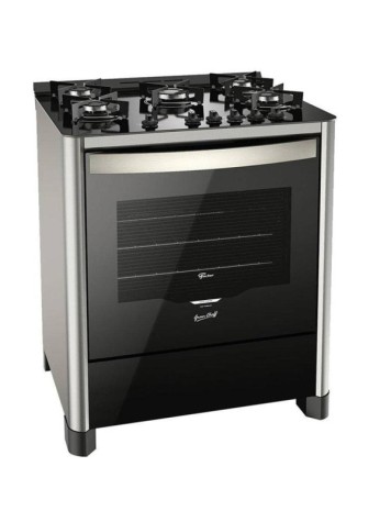 COCINA A GAZ 5H FISCHER GRAN CHEFF SILVER