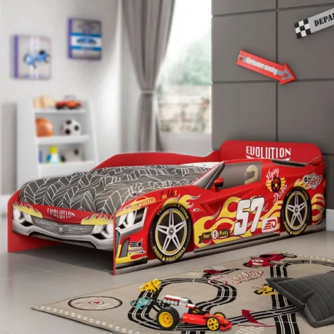 CAMA 88*188 EVOLUTION ROJO