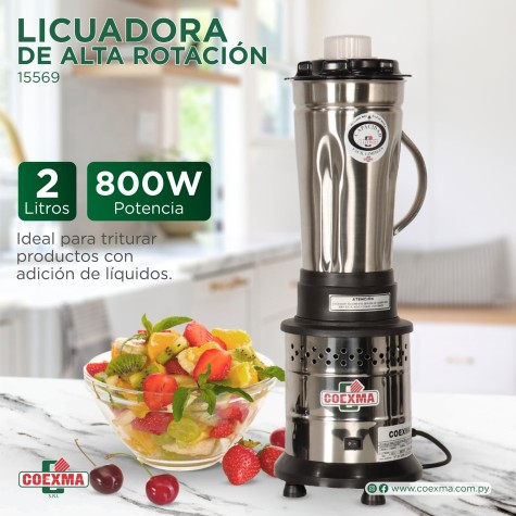LICUADORA COEXMA ALTA ROTACION 2L INOX