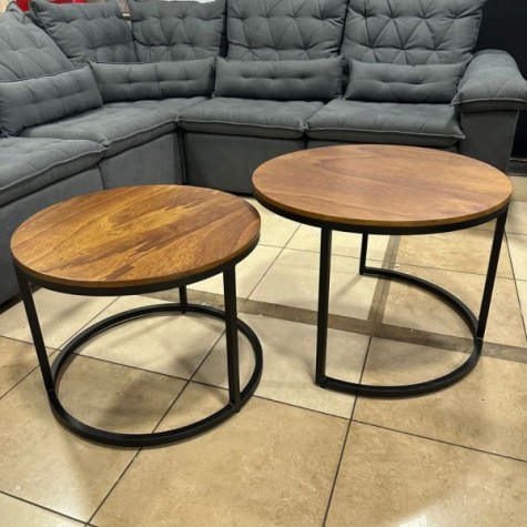 MESA CENTRO NIDO DUO  NF- CASTAÑO