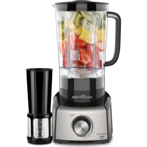 LICUADORA BRITANIA BLQ1380 4V 1200W NEGRO/INOX