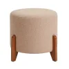 PUFF LC C*PATA DE MADERA BEIGE