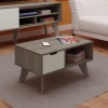 MESA CENTRO VIP CANELA/BLANCO