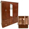 ROPERO PLACARD 5P LINEA LP NOGAL (TABACO)188*160*55