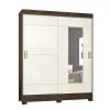 ROPERO 2P BRIZ B66 CORREDIZO CASTAÑO OFF WHITE