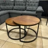 MESA CENTRO NIDO DUO  NF- CASTAÑO