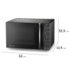 MICROONDAS ELECTROLUX  31L NEGRO EMTY3152MXB