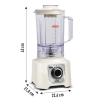 Licuadora Arno Power Max LN64 1400W Blanco