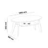 MESA CENTRO DIVA OFF WHITE CEDRO