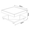 MESA CENTRO SAARA PINO/OFF WHITE