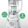 LICUADORA MONDIAL TURBO POWER 550W WHITE BLANCO